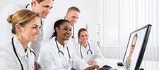 Healthcare professionals prepare for credential exams online
